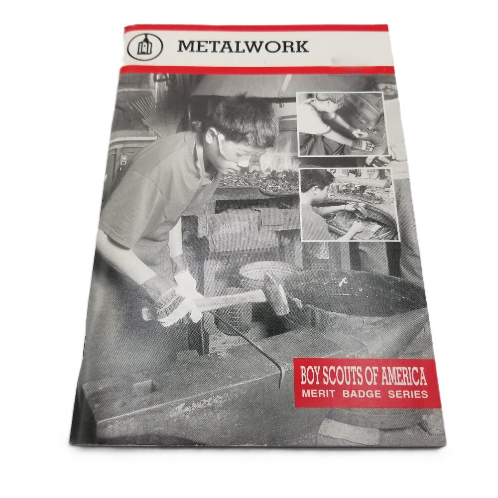 Boy Scouts Metalwork Merit Badge Booklet 2002 BSA Guide Vintage